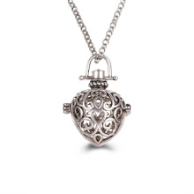 Heart Stainless Steel Locket Pendant Aromatherapy Diffuser Essential Oil Necklace